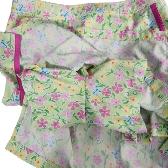 NWOT Lilly Pulitzer Women's 14 Skort Green & Pink - Picture 8 of 15